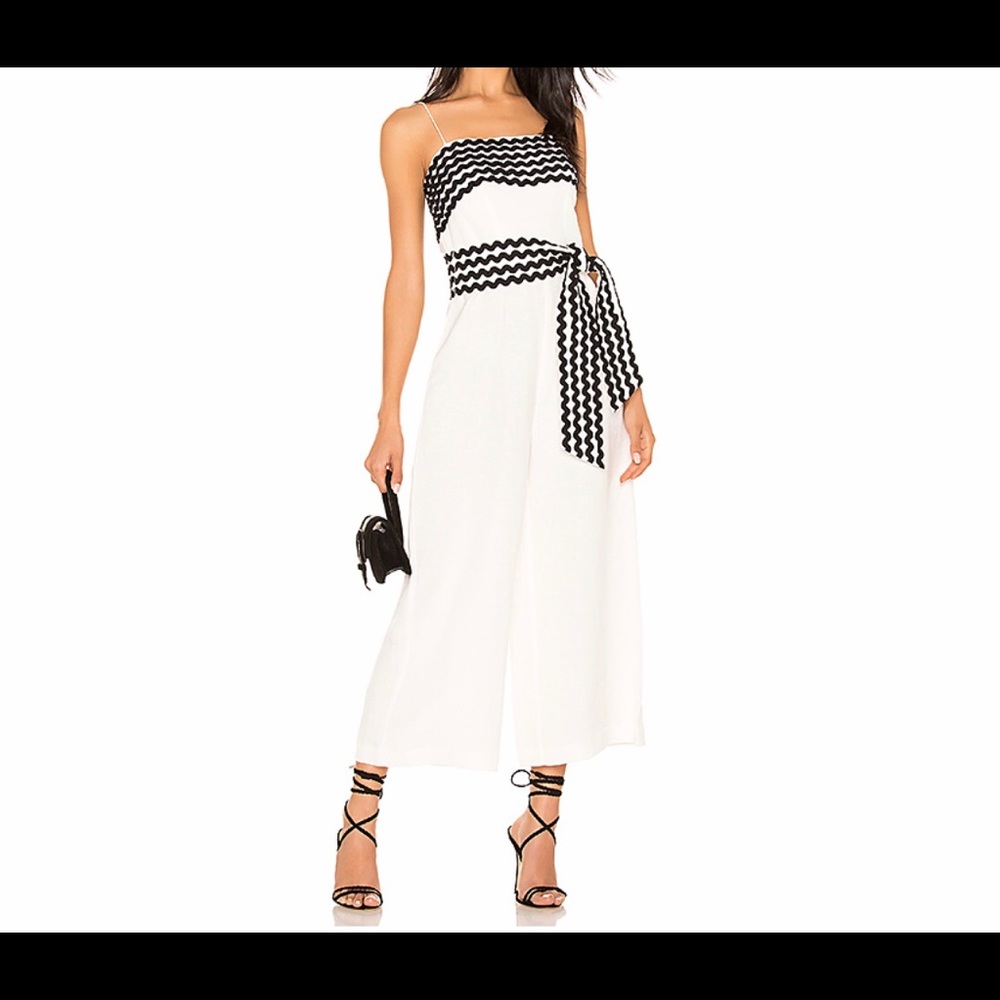 C/meo super cute ivory jumpsuit